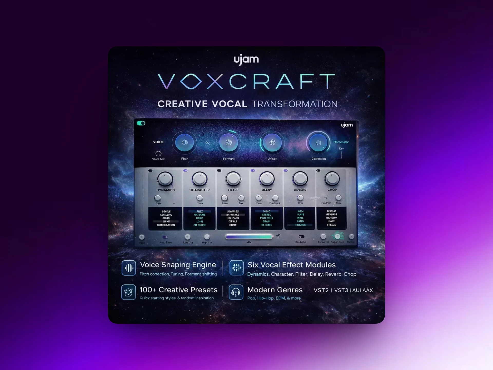 UJAM VOXCRAFT v1.0.0 for (Win+MAC)-韵味音频资源网