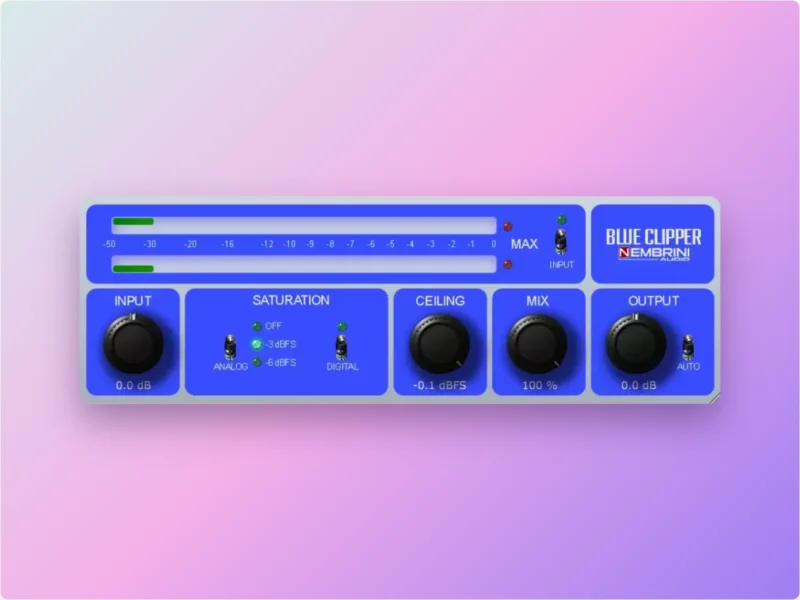 Nembrini Audio NA Blue Clipper v1.0.1 模拟削波与音频限制效果器插件-韵味音频资源网