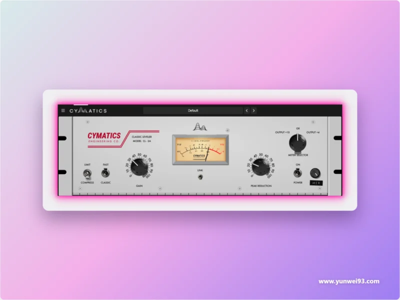 Cymatics CL-2A Vintage Compressor 复古光电压缩器插件-韵味音频资源网