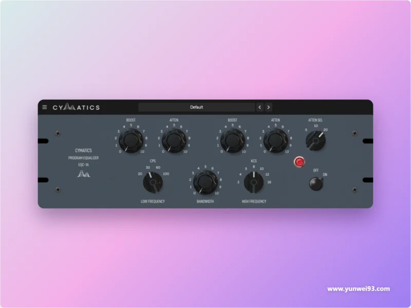Cymatics EQC1A 复古电子管均衡器插件-韵味音频资源网