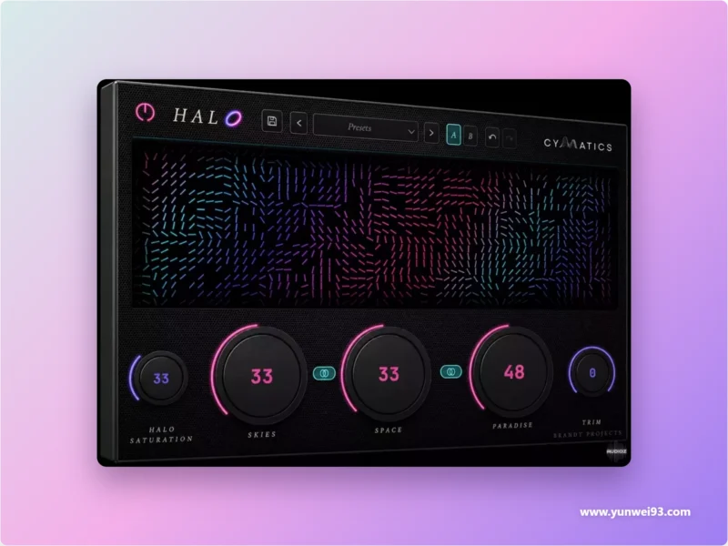Cymatics HALO 混响与空间氛围效果器插件(Win+Mac)-韵味音频资源网