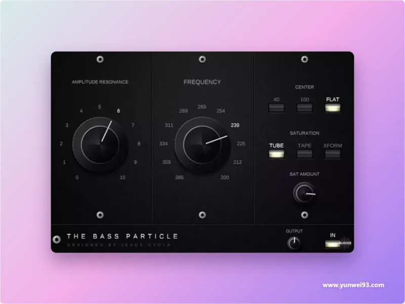 Jesus Oyola The Bass Particle v1.0.0/1.0.1 低频增强与贝斯处理插件-韵味音频资源网