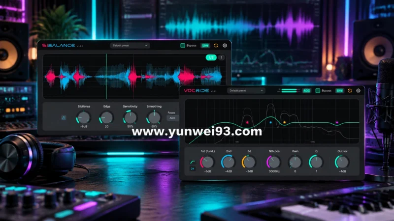 nClear Sibalance v1.2.2 智能齿音控制与动态去齿音插件-韵味音频资源网