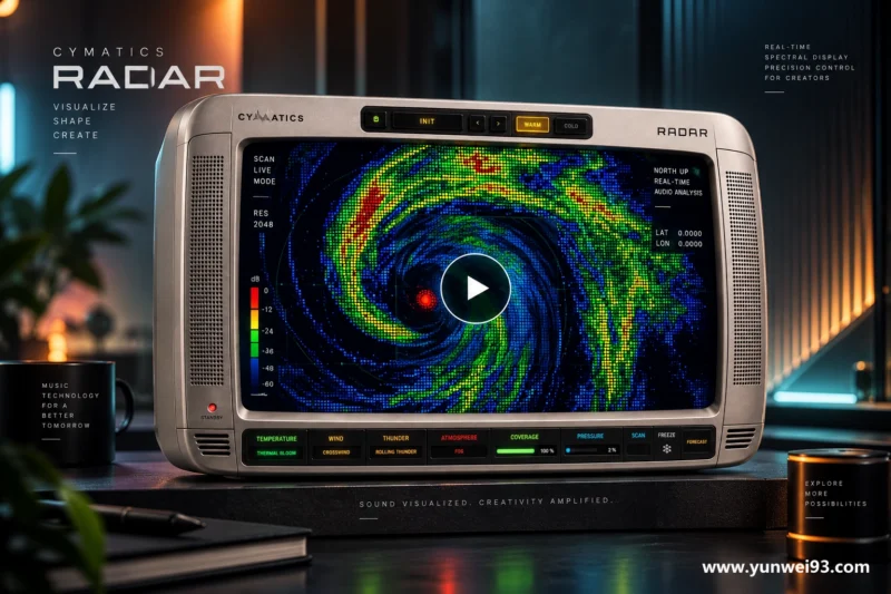 Cymatics RADAR 免费创意多重效果与氛围塑形插件-韵味音频资源网