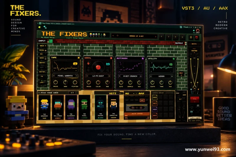 The Fixers v1.0.0 音频修复与问题频率处理插件合集-韵味音频资源网