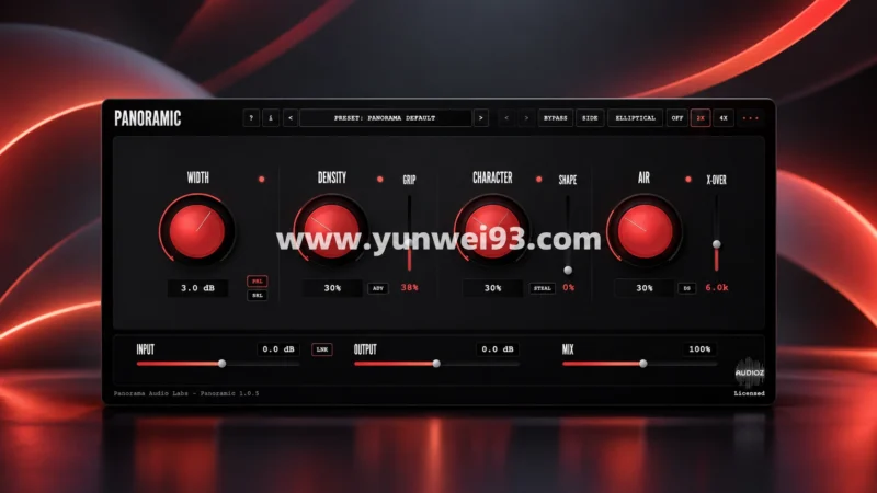 Panorama Audio Labs Panoramic v1.0.6 母带级立体声场增强与空间塑形插件-韵味音频资源网