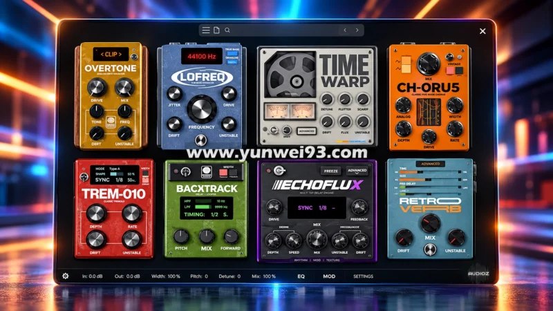 SoniX Audio TONEFLX v1.2.4 模拟质感与创意音色塑形效果器插件-韵味资源网
