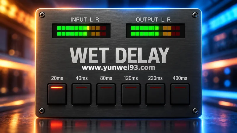 WET VST WetDelay v1.2.1 创意延迟与空间效果器插件-韵味资源网
