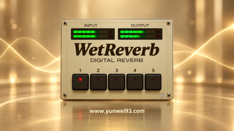 WET VST WetReverb v1.1.1 创意混响与空间氛围效果器插件-韵味资源网