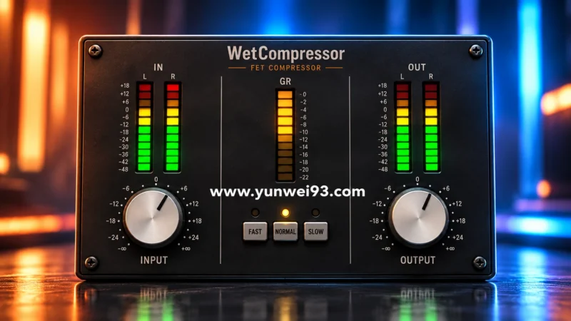 WET VST WetCompressor v1.0.1 动态压缩与响度控制效果器插件-韵味资源网