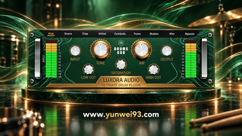Luxora Audio Drums God v2.0.0 鼓组增强与鼓音色塑形效果器插件-韵味资源网