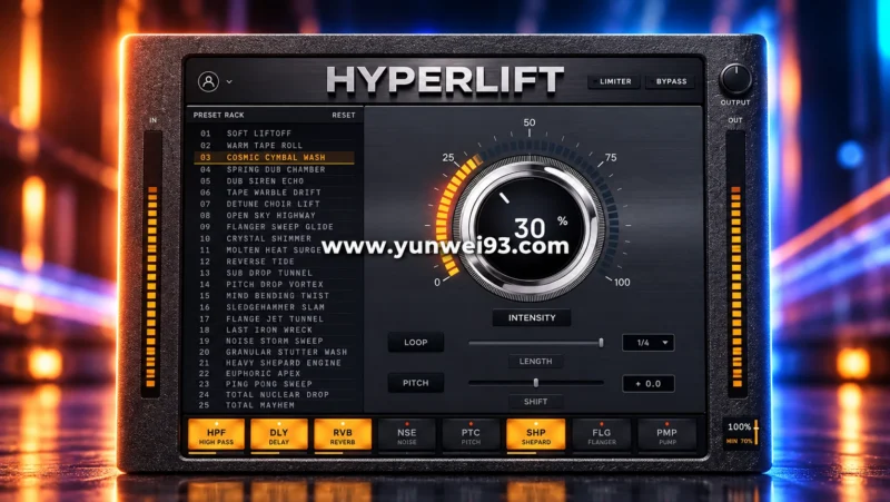 EDM Ghost Production Hyperlift v1.1.0 渐升与转场多效果器插件-韵味资源网