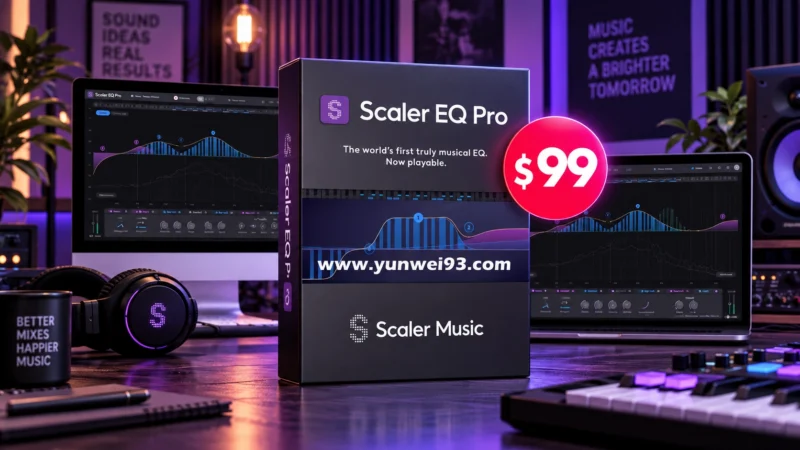Scaler Music Scaler EQ Pro v1.0.0 智能均衡器与音色塑形插件-韵味资源网