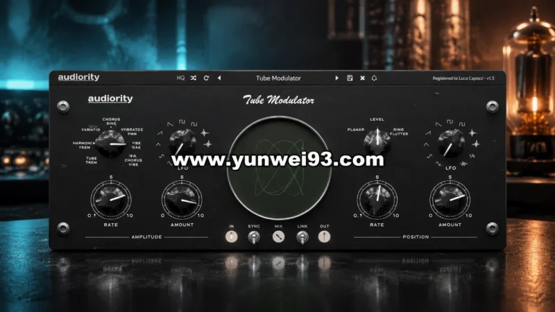 Audiority Tube Modulator v1.5.0 电子管调制与复古音色塑形效果器插件-韵味音频资源网