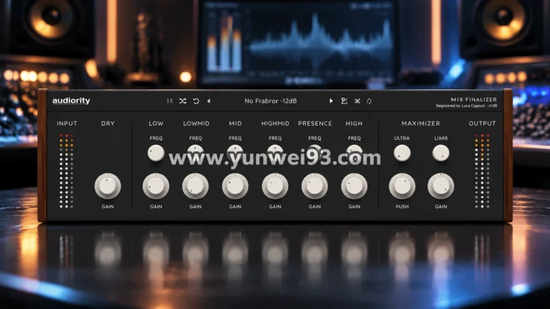 Audiority Harmonic Maximizer v1.3.1 谐波增强与音色增益处理效果器插件-韵味音频资源网