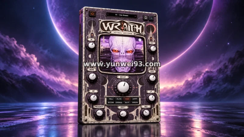 Cymatics WRAITH Astral Reverb 星空氛围混响与空间塑形效果器插件-韵味音频资源网