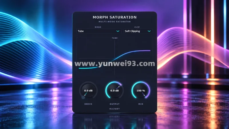 Rouven “Kajuby” Dahlen Morph Saturation 动态饱和与音色变形效果器插件-韵味音频资源网